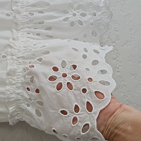 J Crew sleeveless eyelet‎ peplum blouse size small - Picture 7 of 16